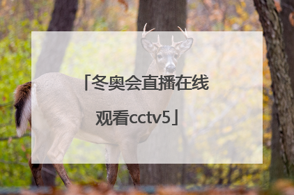 「冬奥会直播在线观看cctv5」北京冬奥纪实频道直播在线观看