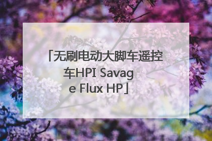 无刷电动大脚车遥控车HPI Savage Flux HP